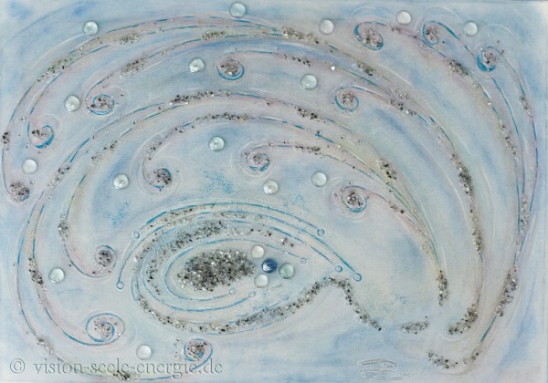 Reichtum Gaia - 70 x 50 cm - Original-Bild auf Leinwand-Keilrahmen