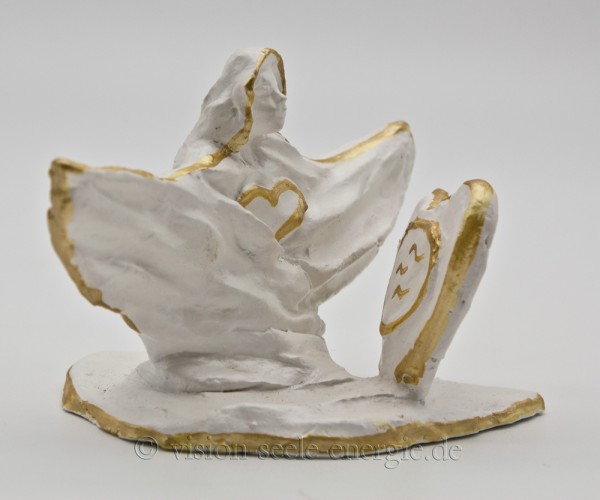 Engel der Bewusstwerdung - Skulptur aus luftgetrockneter Modelliermasse