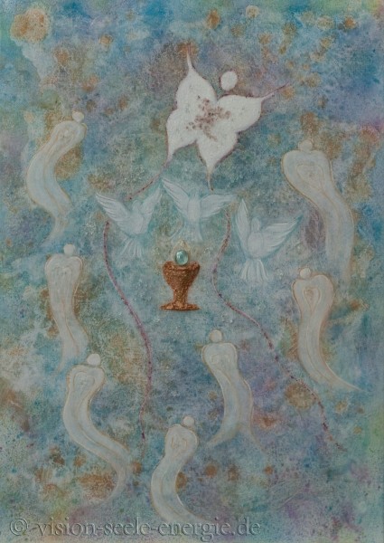 Vergebung im Geist - 50 x 70 cm - Original-Bild auf Leinwand-Keilrahmen